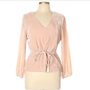JCREW LIGHT PINK - FAUX WRAP DRAPEY VEVELT SIZE 4